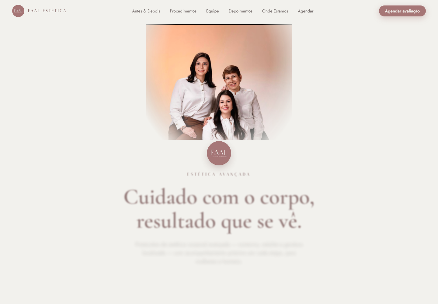 Faal Estética — trabalho do FAAL Studio